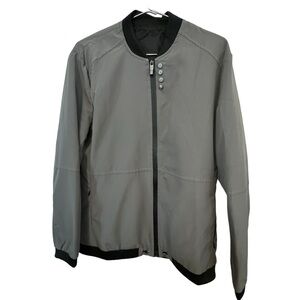 Retro Lightweight Foreign Gray Full Zip Men’s L Casual Jacket
